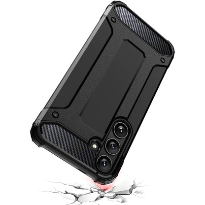 Custodia per Samsung Galaxy S25+ S936, Techsuit, Hybrid Armor, Nera