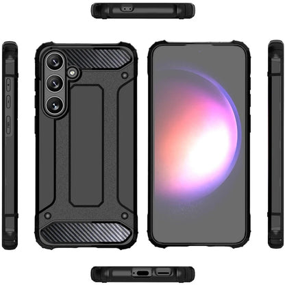 Custodia per Samsung Galaxy S25+ S936, Techsuit, Hybrid Armor, Nera