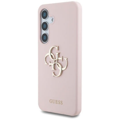 Custodia per Samsung Galaxy S25 S931, Guess, 4G Big, Rosa