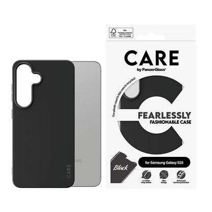 Custodia per Samsung Galaxy S25 S931, PanzerGlass, Care Fashionable, Nera
