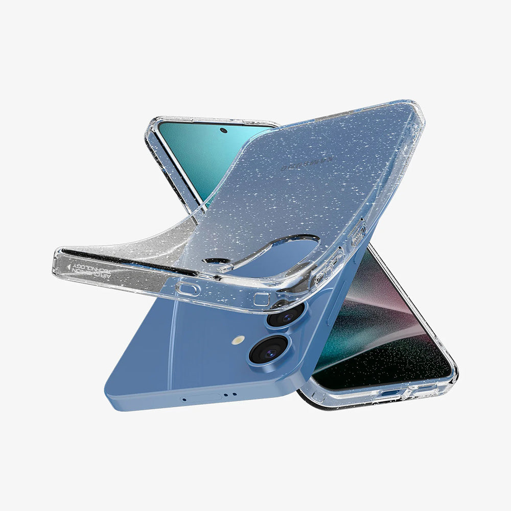 Custodia per Samsung Galaxy S25 S931, Spigen, Liquid Crystal Glitter, Trasparente ACS08997
