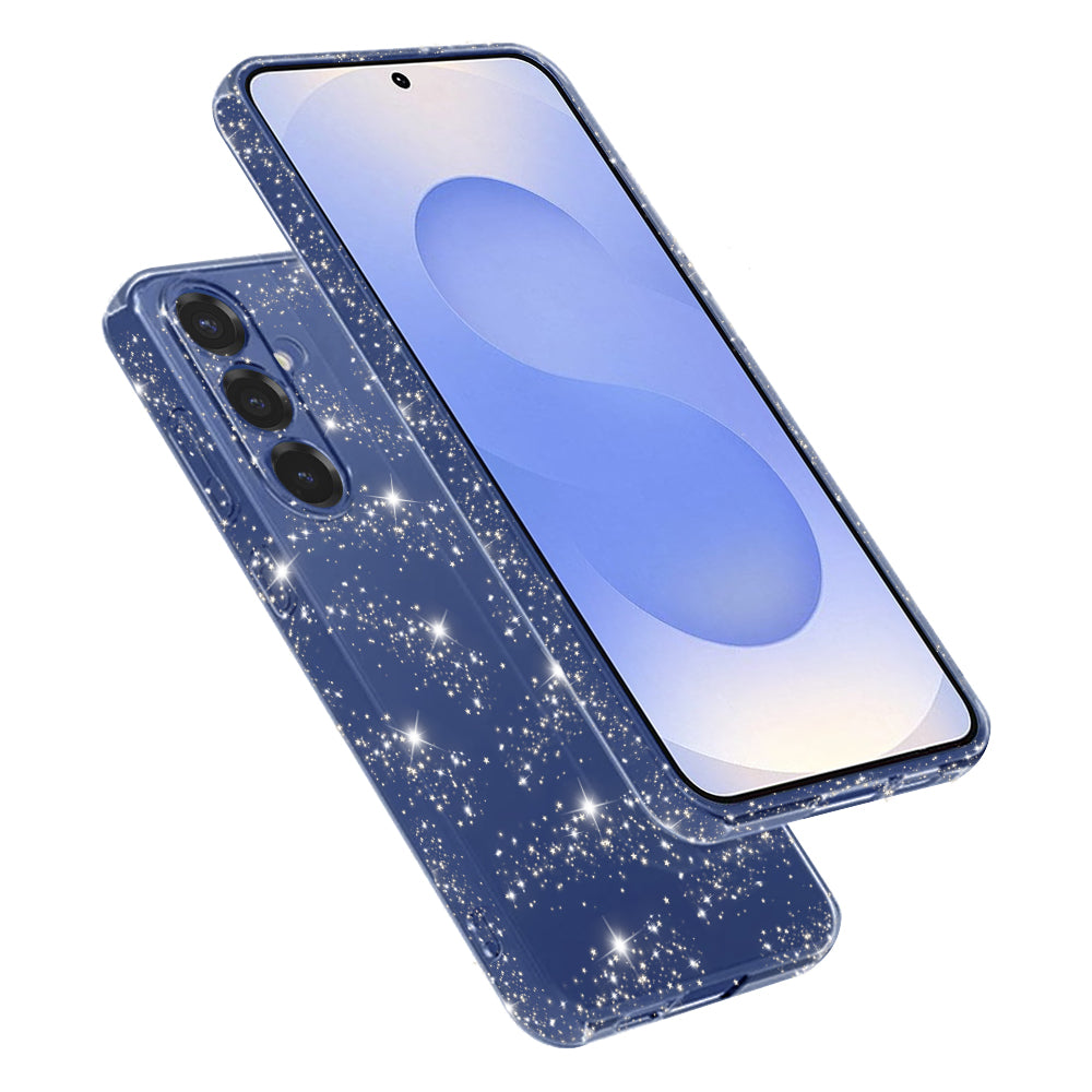 Custodia per Samsung Galaxy S25 S931, Techsuit, SparkleSkin, Trasparente