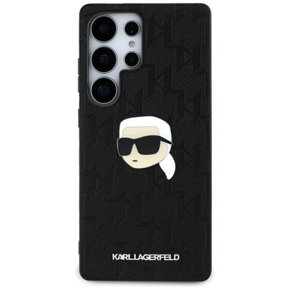 Custodia per Samsung Galaxy S25 Ultra S938, Karl Lagerfeld, Monogram Karl's Head, Nera