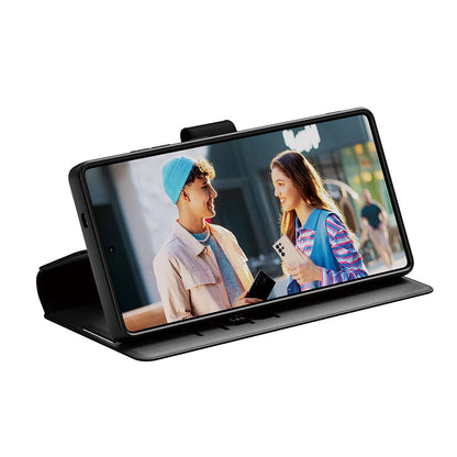 Custodia per Samsung Galaxy S25 Ultra S938, PanzerGlass, Care Feature Kickstand Wallet, Nera