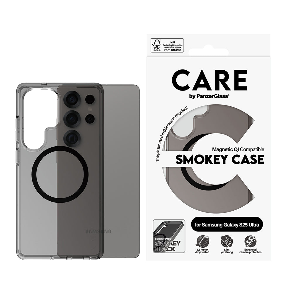 Custodia per Samsung Galaxy S25 Ultra S938, PanzerGlass, Care Urban Combat, Nera