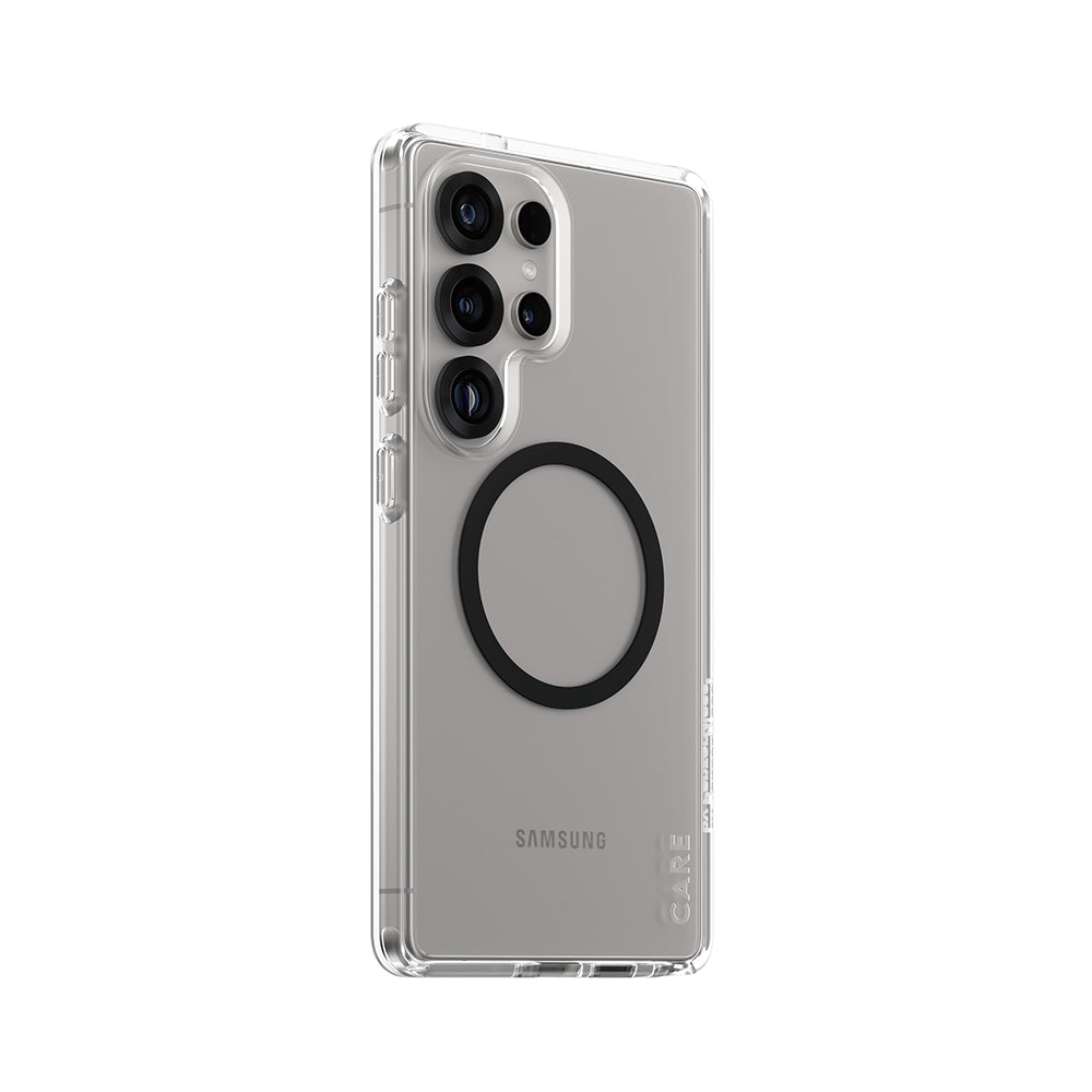 Custodia per Samsung Galaxy S25 Ultra S938, PanzerGlass, Care Urban Combat, Trasparente Nera