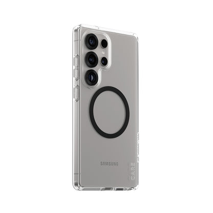 Custodia per Samsung Galaxy S25 Ultra S938, PanzerGlass, Care Urban Combat, Trasparente Nera