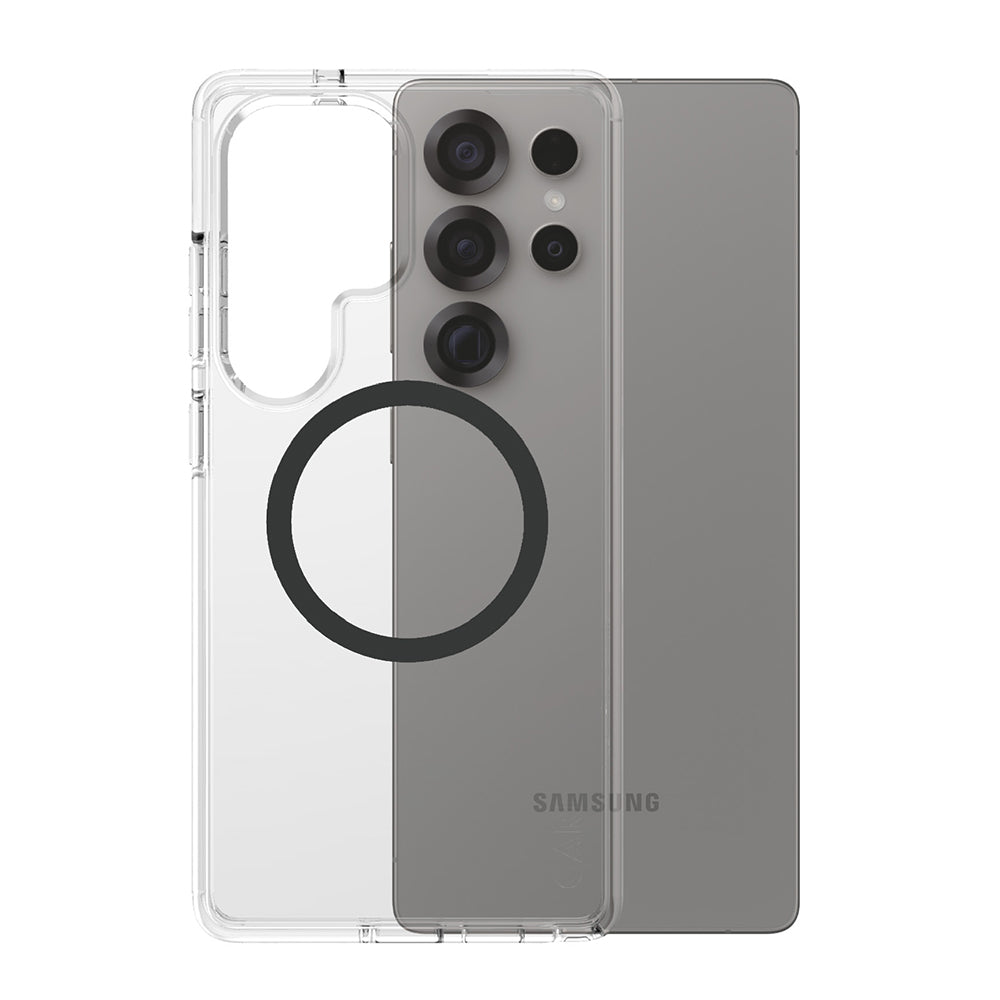 Custodia per Samsung Galaxy S25 Ultra S938, PanzerGlass, Care Urban Combat, Trasparente Nera