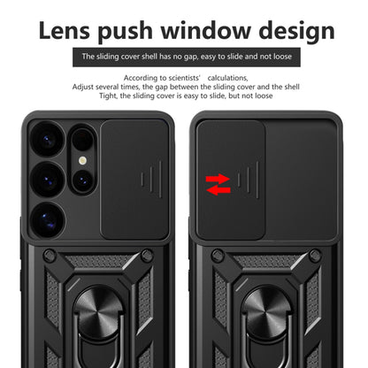 Custodia per Samsung Galaxy S25 Ultra S938, Techsuit, CamShield, Nera