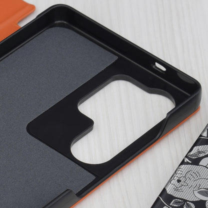 Custodia per Samsung Galaxy S25 Ultra S938, Techsuit, eFold, Arancione