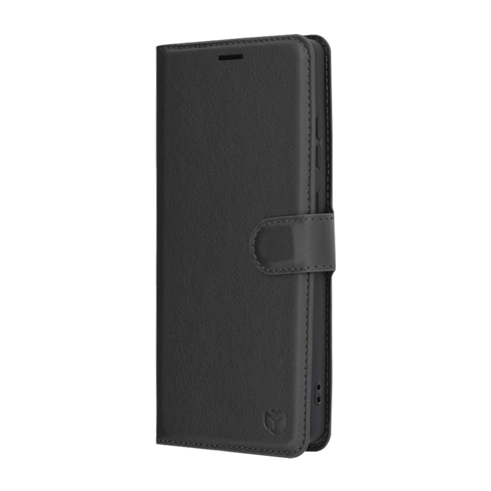 Custodia per Samsung Galaxy S25 Ultra S938, Techsuit, Leather Folio, Nera