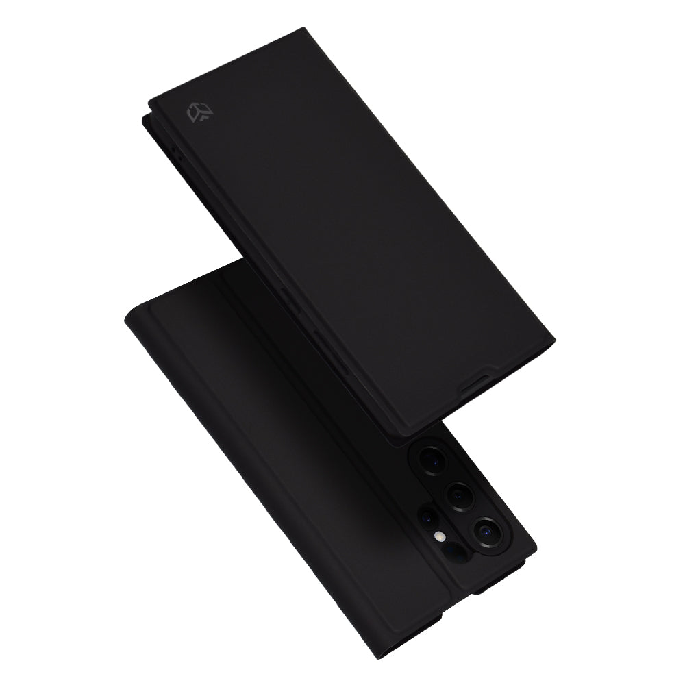 Custodia per Samsung Galaxy S25 Ultra S938, Techsuit, Magskin Book, Nera