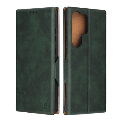 Custodia per Samsung Galaxy S25 Ultra S938, Techsuit, Safe Wallet Plus, Verde