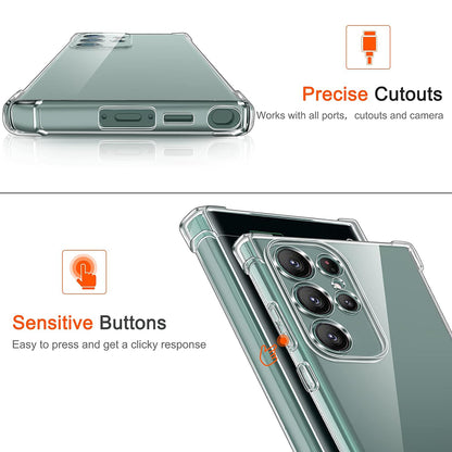 Custodia per Samsung Galaxy S25 Ultra S938, Techsuit, Shockproof Clear, Trasparente