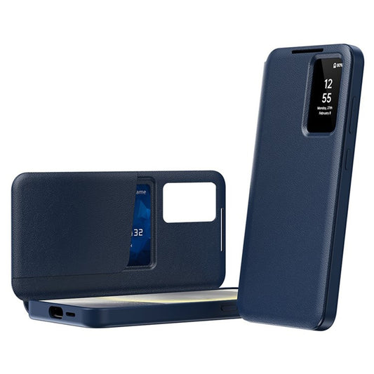 Custodia per Samsung Galaxy S25 Ultra S938, Techsuit, SmartView, Blu