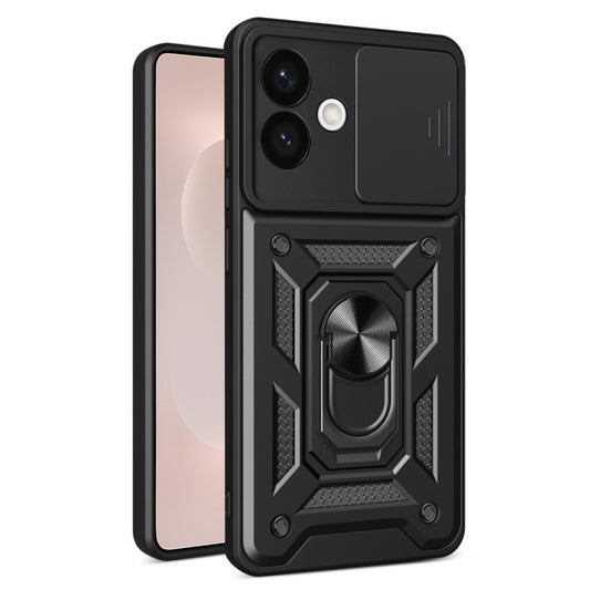 Custodia per Samsung Galaxy S26 Edge, Techsuit, CamShield, Nera