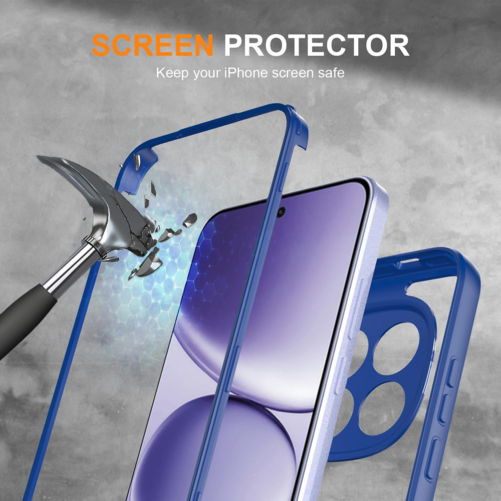 Custodia per Samsung Galaxy S26 FE S741, Techsuit, ColorVerse 360, Blu