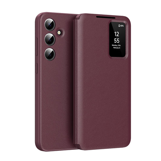 Custodia per Samsung Galaxy S26 FE, Techsuit, SmartView, Rossa
