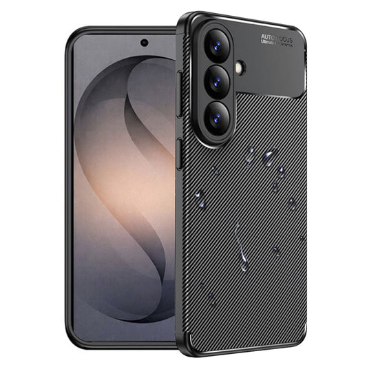 Custodia per Samsung Galaxy S26 Plus, Techsuit, CarbonFiber, Nera