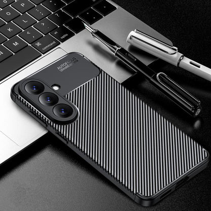 Custodia per Samsung Galaxy S26 Plus, Techsuit, CarbonFiber, Nera