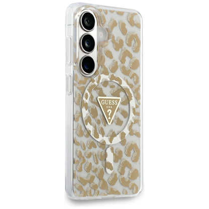 Custodia MagSafe per Samsung Galaxy S26 S942, Guess, IML Leopard Pattern, Marrone