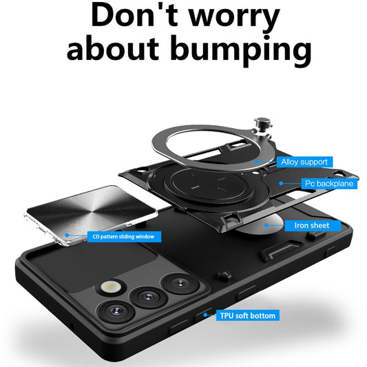 Custodia per Samsung Galaxy S26, Techsuit, CamGuard Pro, Blu