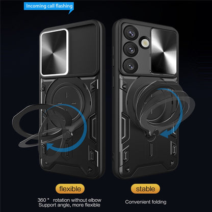 Custodia per Samsung Galaxy S26, Techsuit, CamGuard Pro, Blu