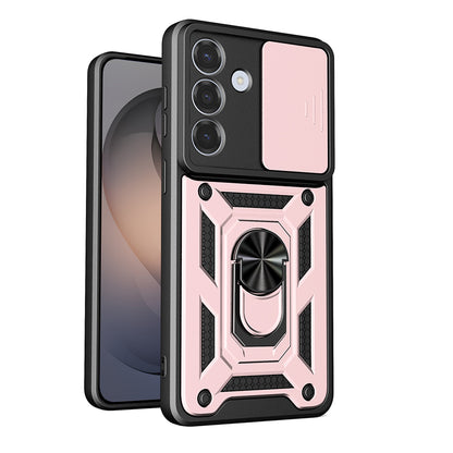 Custodia per Samsung Galaxy S26, Techsuit, CamShield, Rosa Dorato