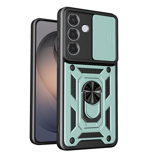 Custodia per Samsung Galaxy S26, Techsuit, CamShield, Verde