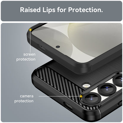 Custodia per Samsung Galaxy S26, Techsuit, Carbonio, Nera