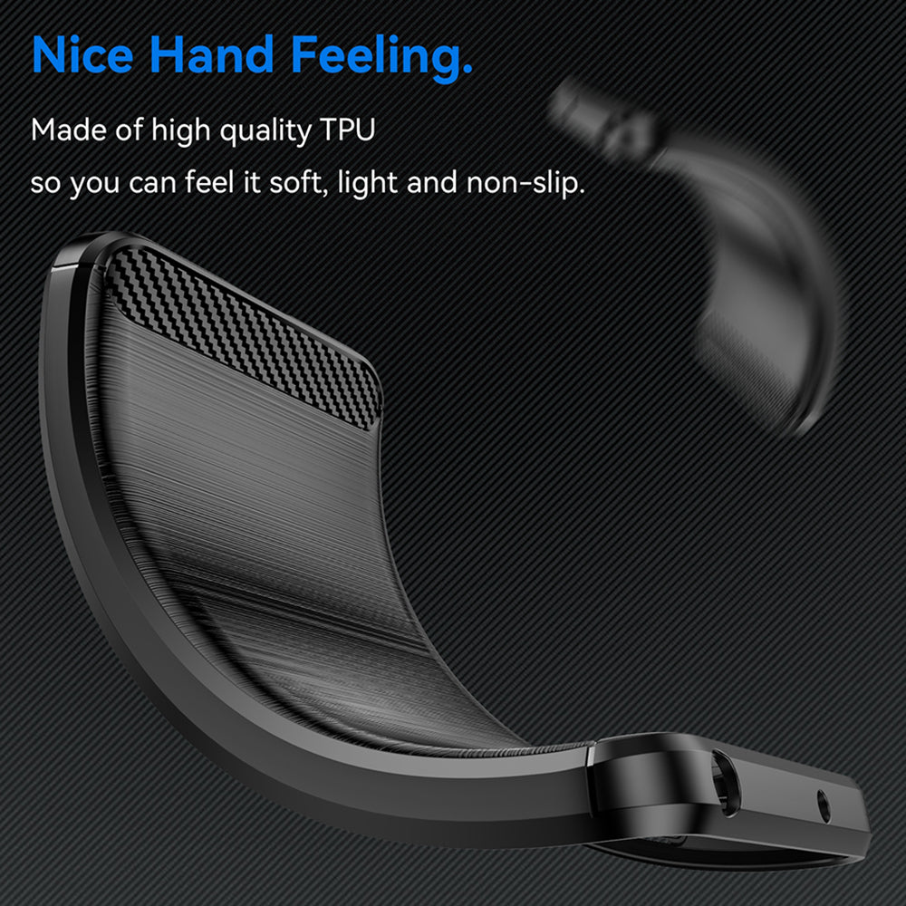 Custodia per Samsung Galaxy S26, Techsuit, Carbonio, Nera