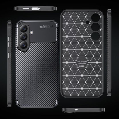Custodia per Samsung Galaxy S26, Techsuit, CarbonFiber, Nera