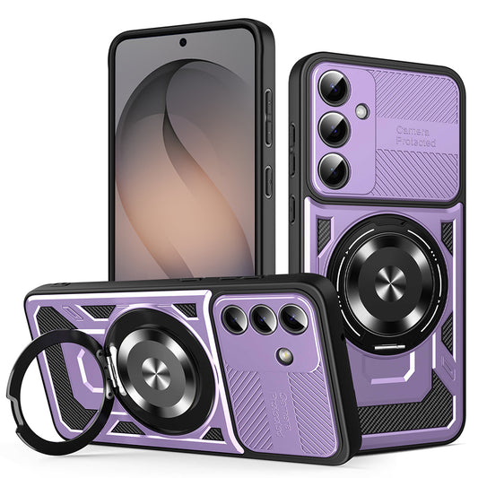 Custodia per Samsung Galaxy S26, Techsuit, RuggedCam, Viola