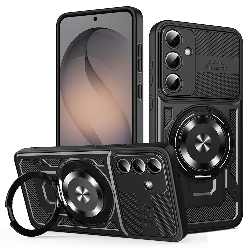 Custodia per Samsung Galaxy S26, Techsuit, RuggedCam, Nera