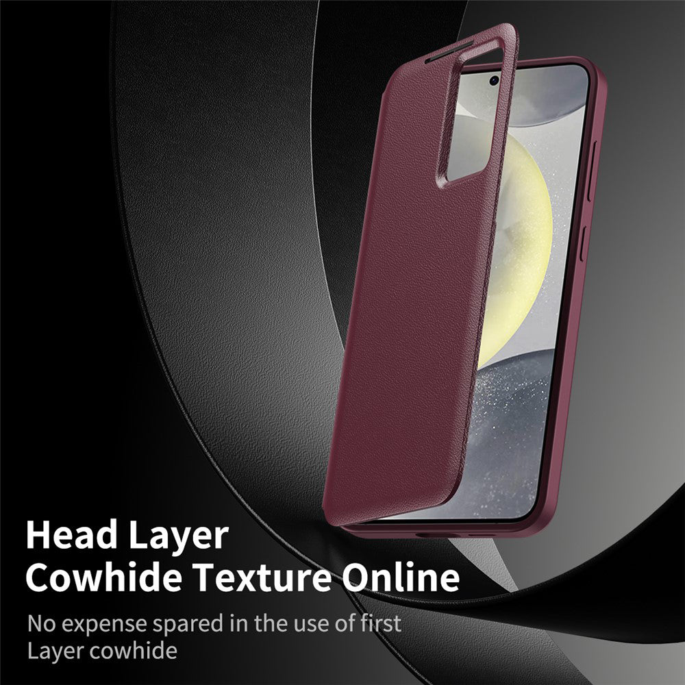 Custodia per Samsung Galaxy S26, Techsuit, SmartView, Rossa