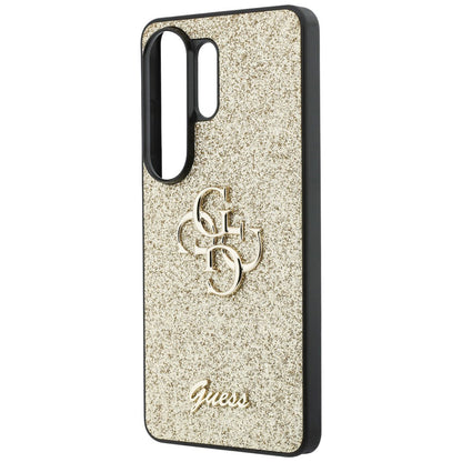 Custodia per Samsung Galaxy S26 Ultra S948, Guess, Fixed Glitter Big 4G Metal Frame, Dorata