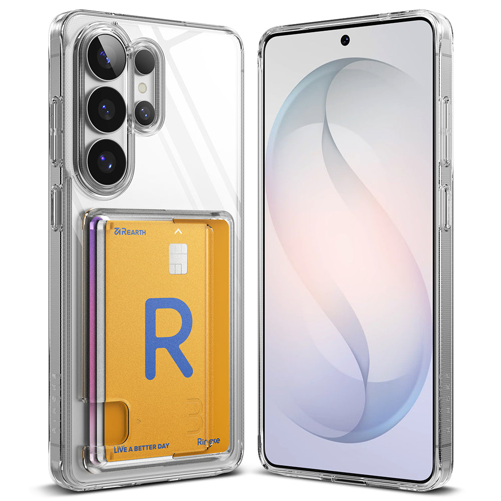 Custodia per Samsung Galaxy S26 Ultra, Ringke, Fusion Card, Trasparente