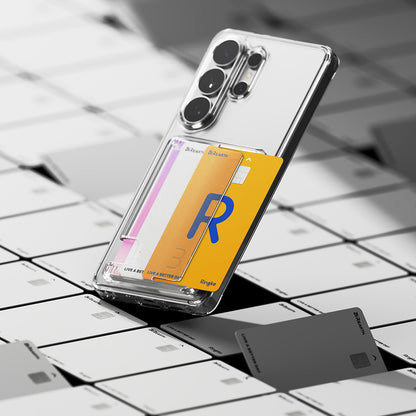 Custodia per Samsung Galaxy S26 Ultra, Ringke, Fusion Card, Trasparente