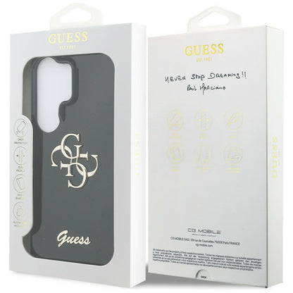 Custodia per Samsung Galaxy S26 Ultra S948, Guess, IML Big Metal 4G Script, Nera