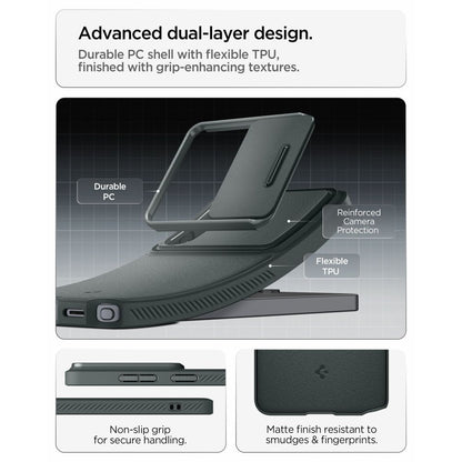 Custodia per Samsung Galaxy S26 Ultra S948, Spigen, Optik Armor, Verde ACS10688