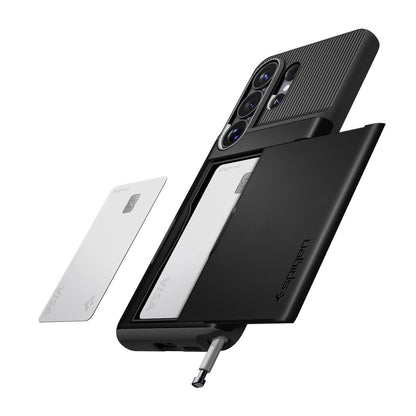 Custodia per Samsung Galaxy S26 Ultra S948, Spigen, Slim Armor CS, Nera ACS11036