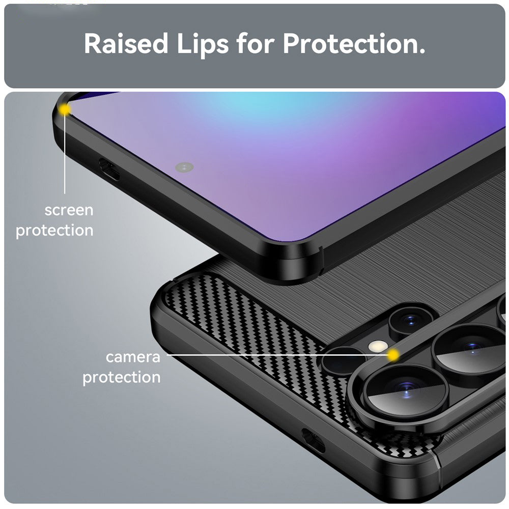 Custodia per Samsung Galaxy S26 Ultra, Techsuit, Carbonio, Nera