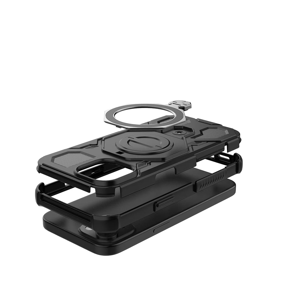 Custodia per Samsung Galaxy S26 Ultra, Techsuit, Carbon Shield Pro, Blu