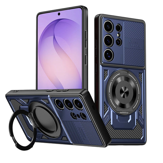 Custodia per Samsung Galaxy S26 Ultra, Techsuit, RuggedCam, Blu