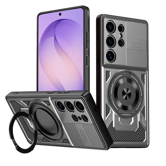 Custodia per Samsung Galaxy S26 Ultra, Techsuit, RuggedCam, Grigio