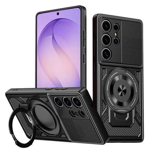 Custodia per Samsung Galaxy S26 Ultra, Techsuit, RuggedCam, Nera