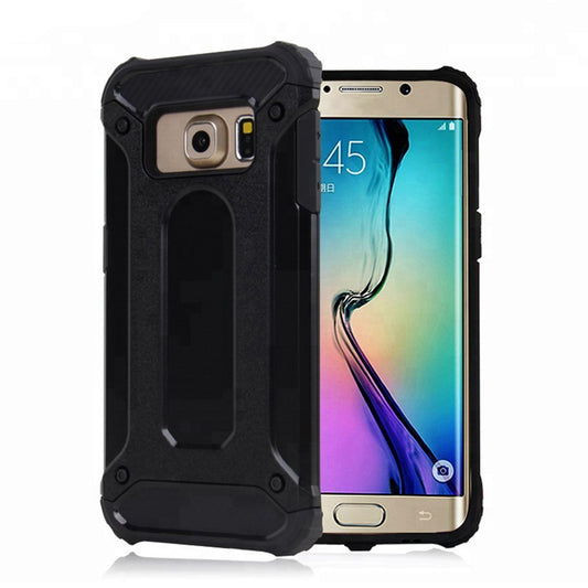 Case for Samsung Galaxy S6 G920, Techsuit, Hybrid Armor, Black