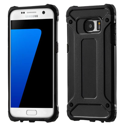 Custodia per Samsung Galaxy S7 edge G935, Techsuit, Hybrid Armor, Nera