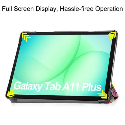 Custodia per Samsung Galaxy Tab A11+ / Tab A9+, Techsuit, FoldPro Urban Vibe, Multicolore