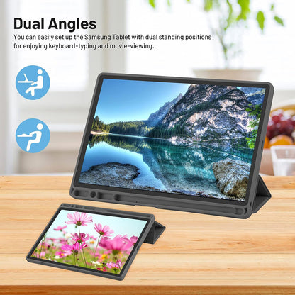 Custodia per Samsung Galaxy Tab A8 10.5 (2021), Techsuit, Flex Trifold, Blu